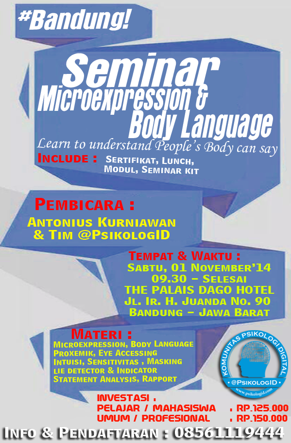 Seminar Mikroekspresi dan Bahasa Tubuh