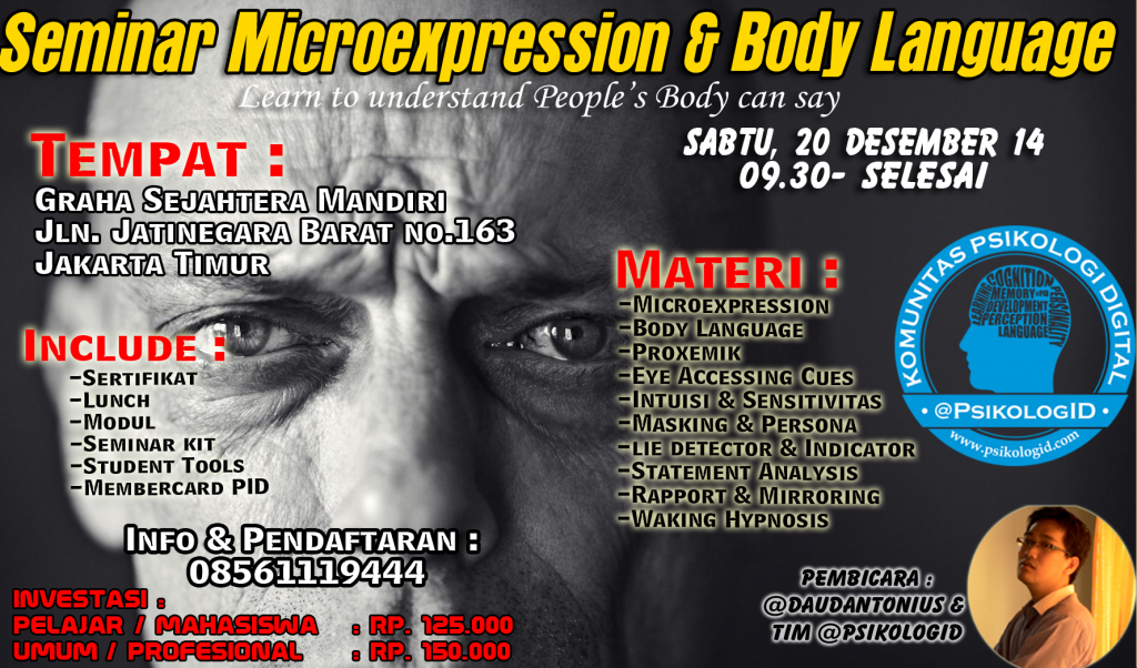 Seminar Microexpression and Body Language