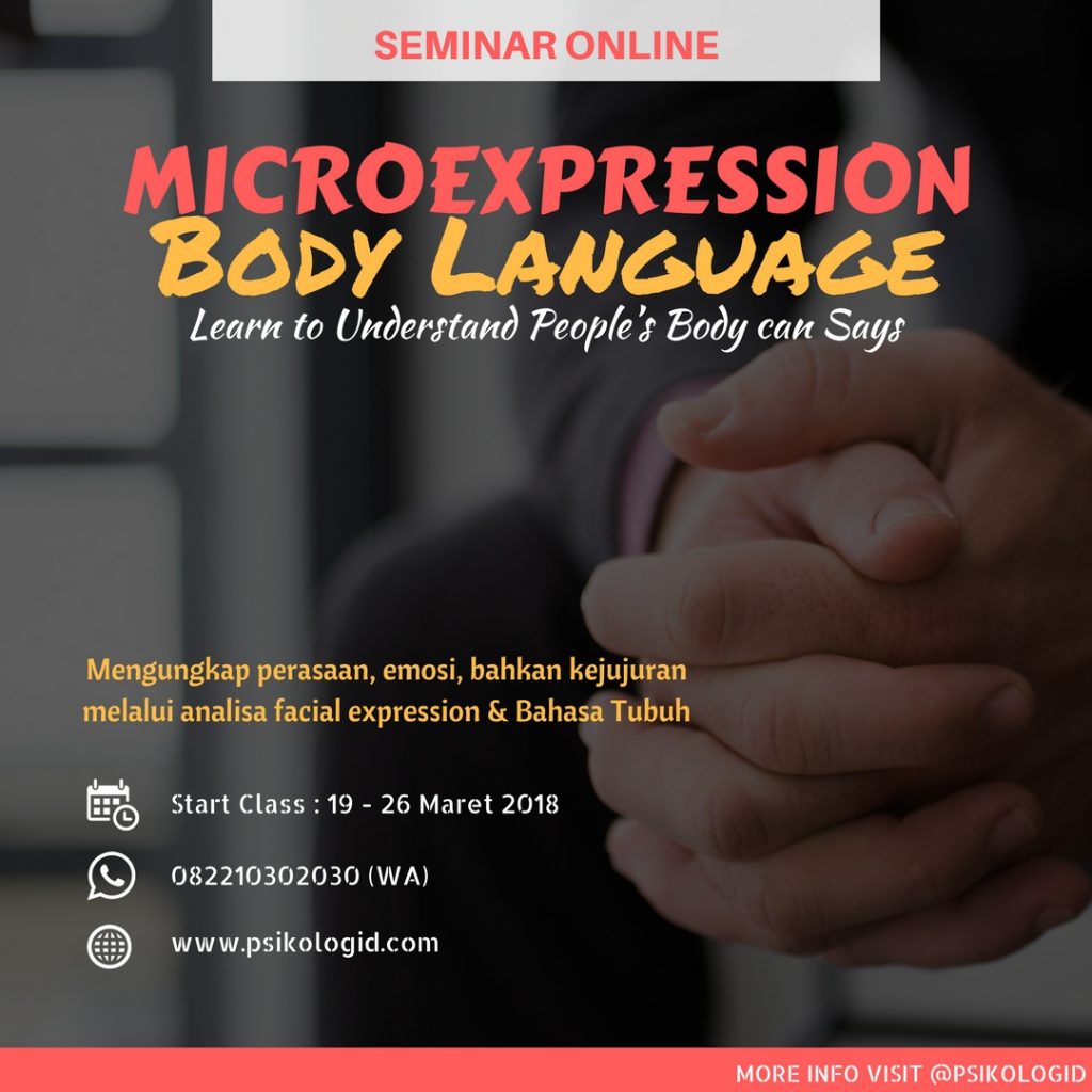 Seminar Online Psikologi Microexpression PsikologID