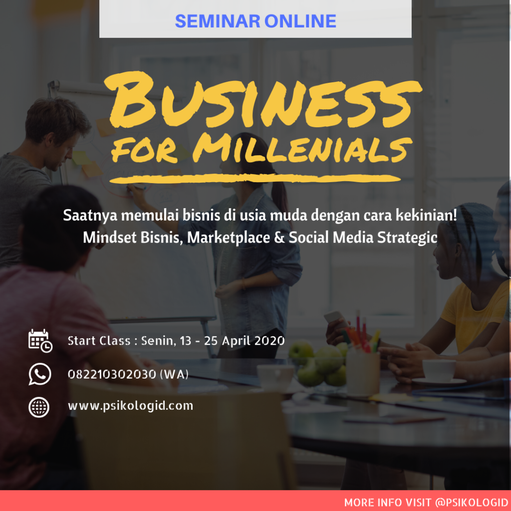 Seminar Bisnis Online : Business for Millennials ...