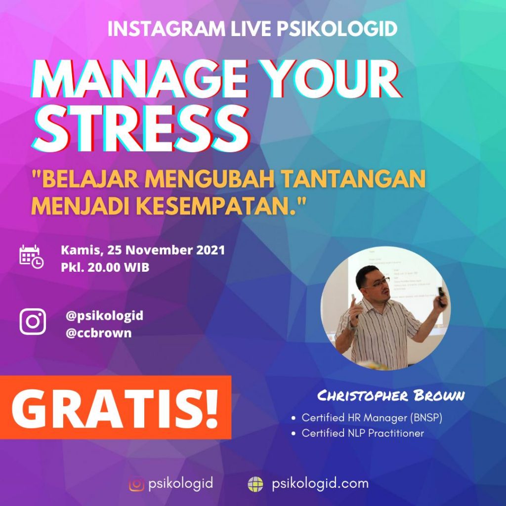 Live Instagram Psikologi : Manage Your Stress