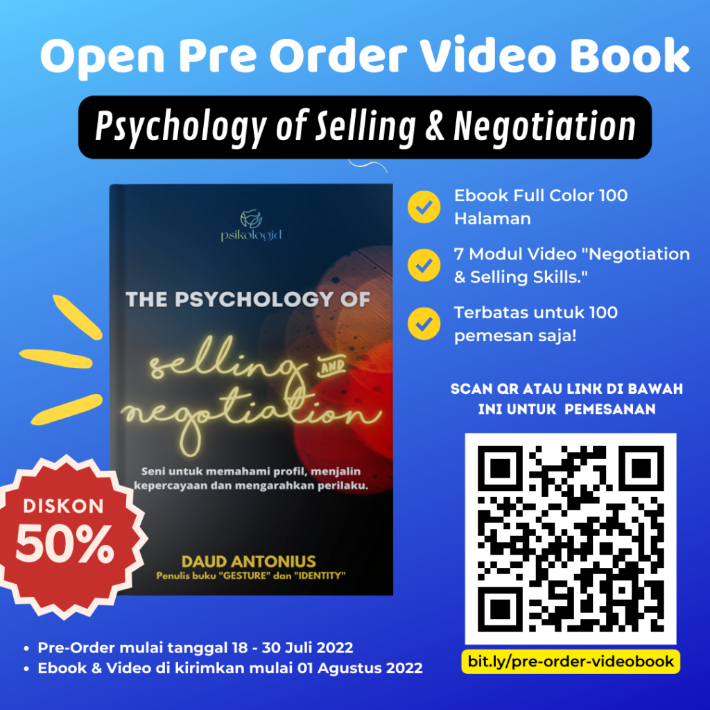 Pre-Order Video Book : "The Psychology of Selling & Negotiation."